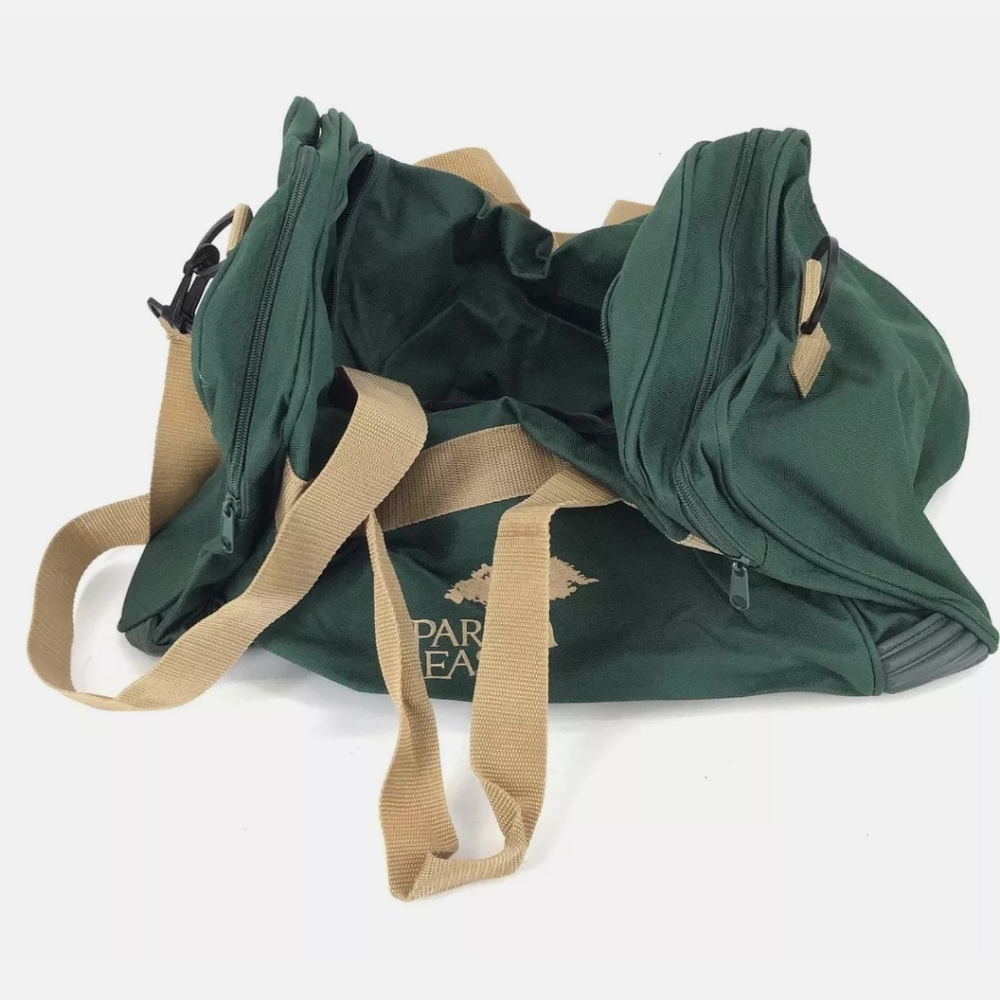 Set of new park east green tan large duffle bags - Picture 2 of 6